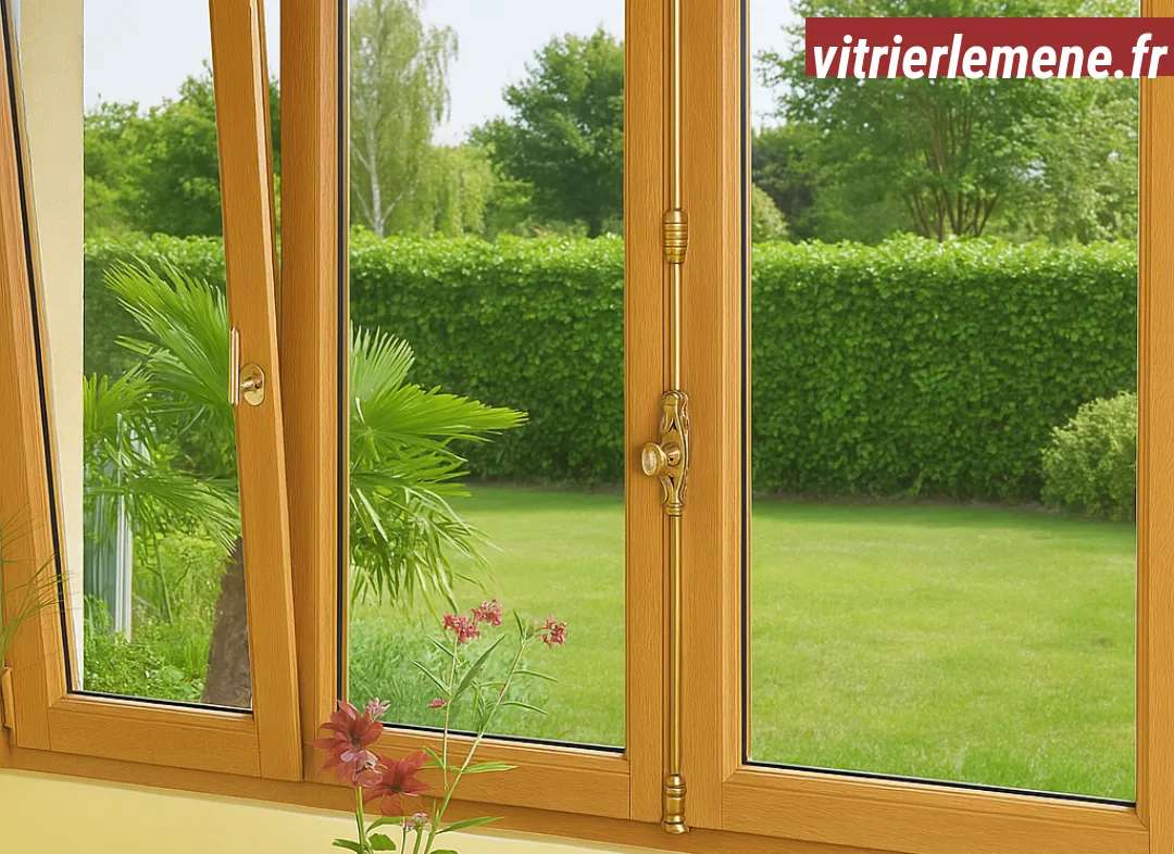 Installation de fenêtre en bois sur mesure Le Mené