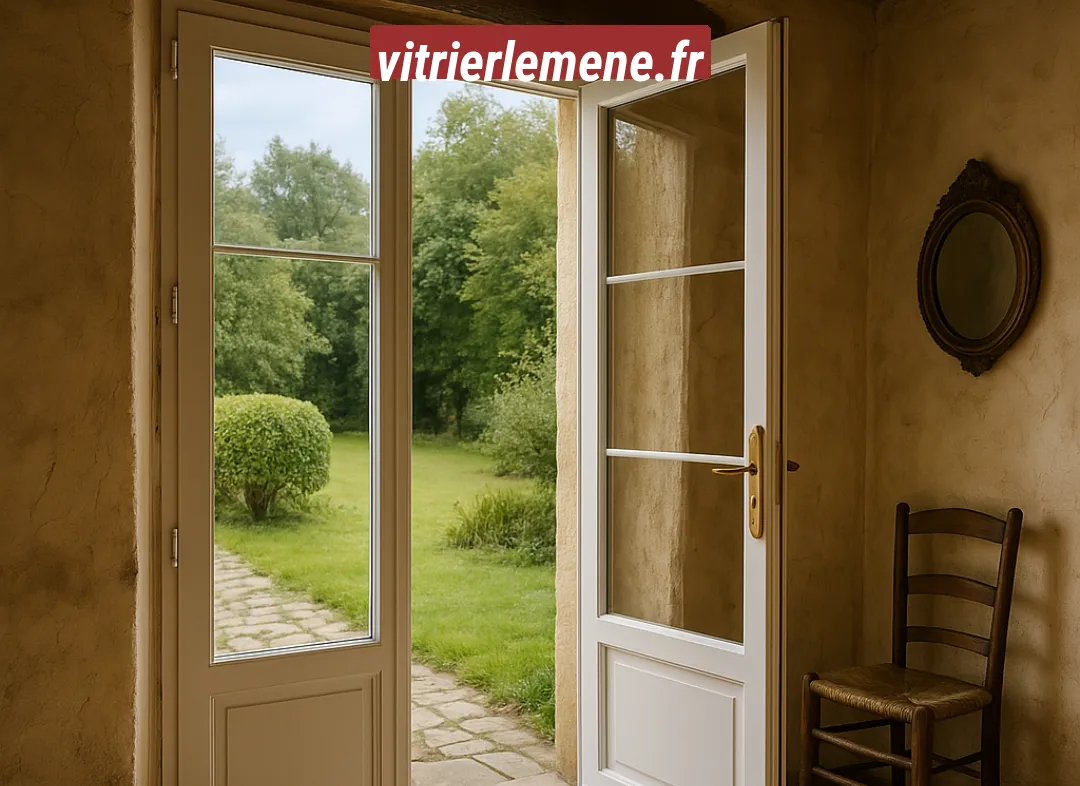 Installation de fenêtre en PVC Le Mené