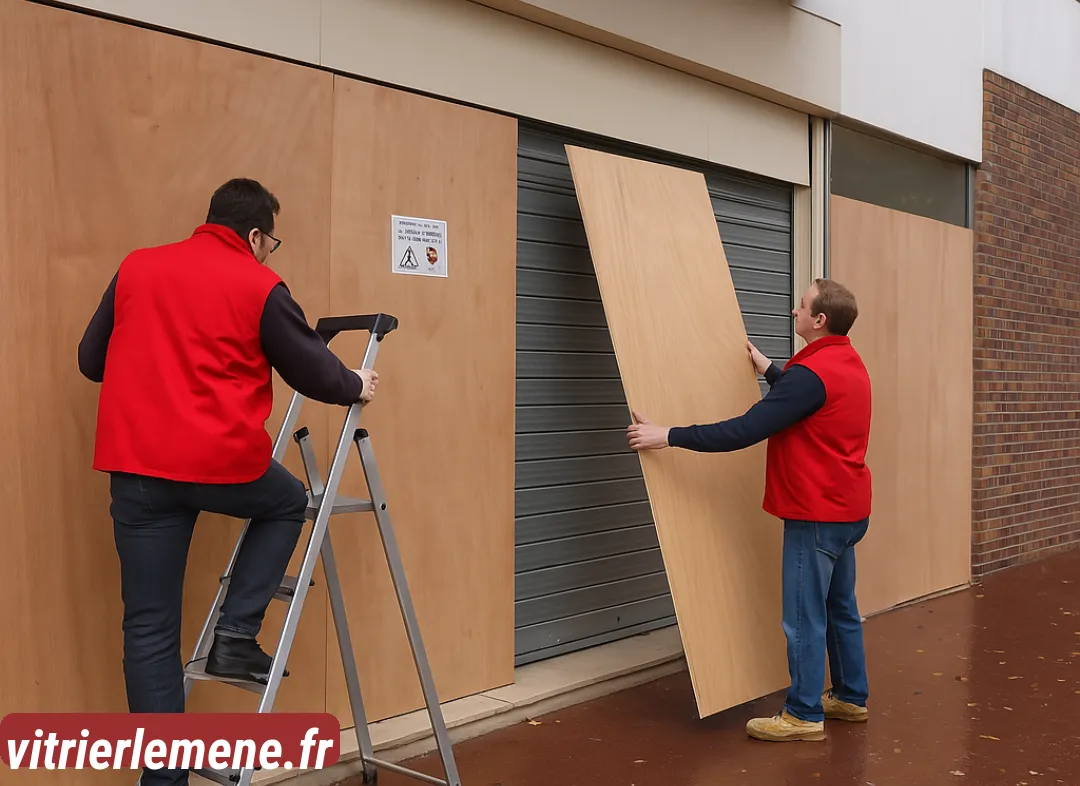 Mise en sécurité fermeture provisoire Le Mené